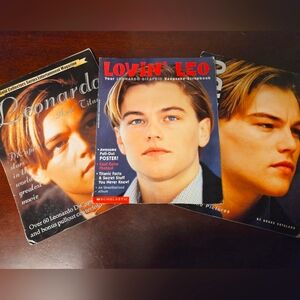 Leonardo DiCaprio Books | Set of 3 | Vintage | 90s | Collectible |